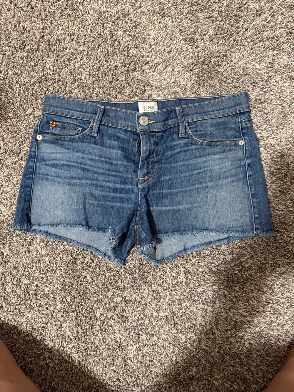 Hudson Amber Raw Edge Shorts